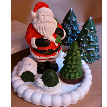 Noel Baba Dekorlu YılBaşı Seti -Tabak DAHİL