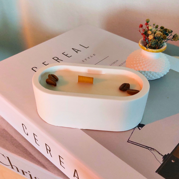 Kahve Çekirdekli Kokulu Baton Dekoratif Mum